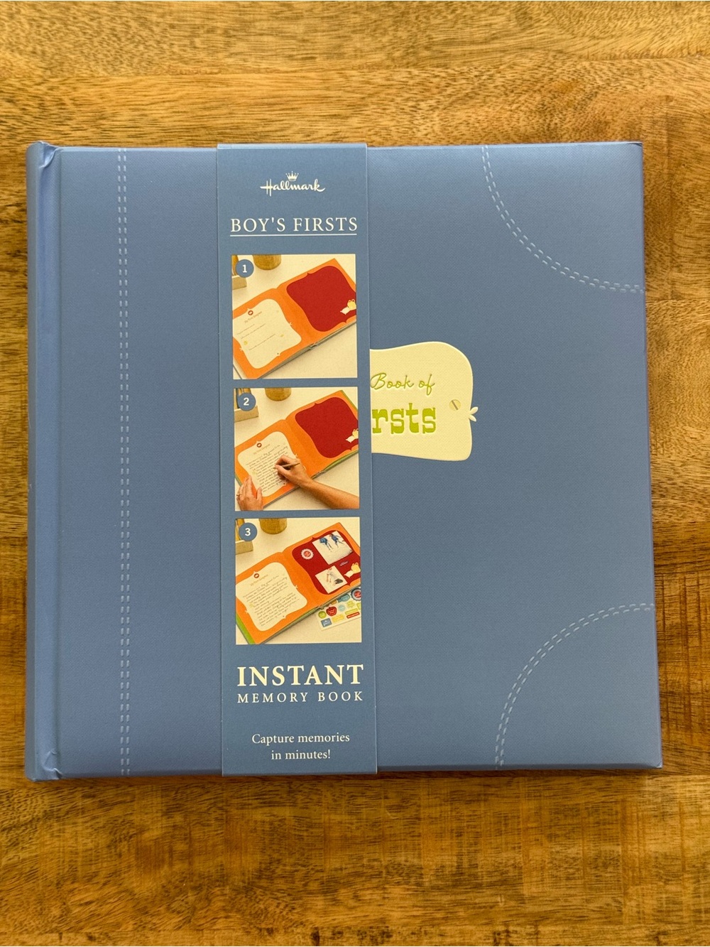 Hallmark Boy’s Firsts Instant Memory Book Baby Milestone Photo Keepsake Album
